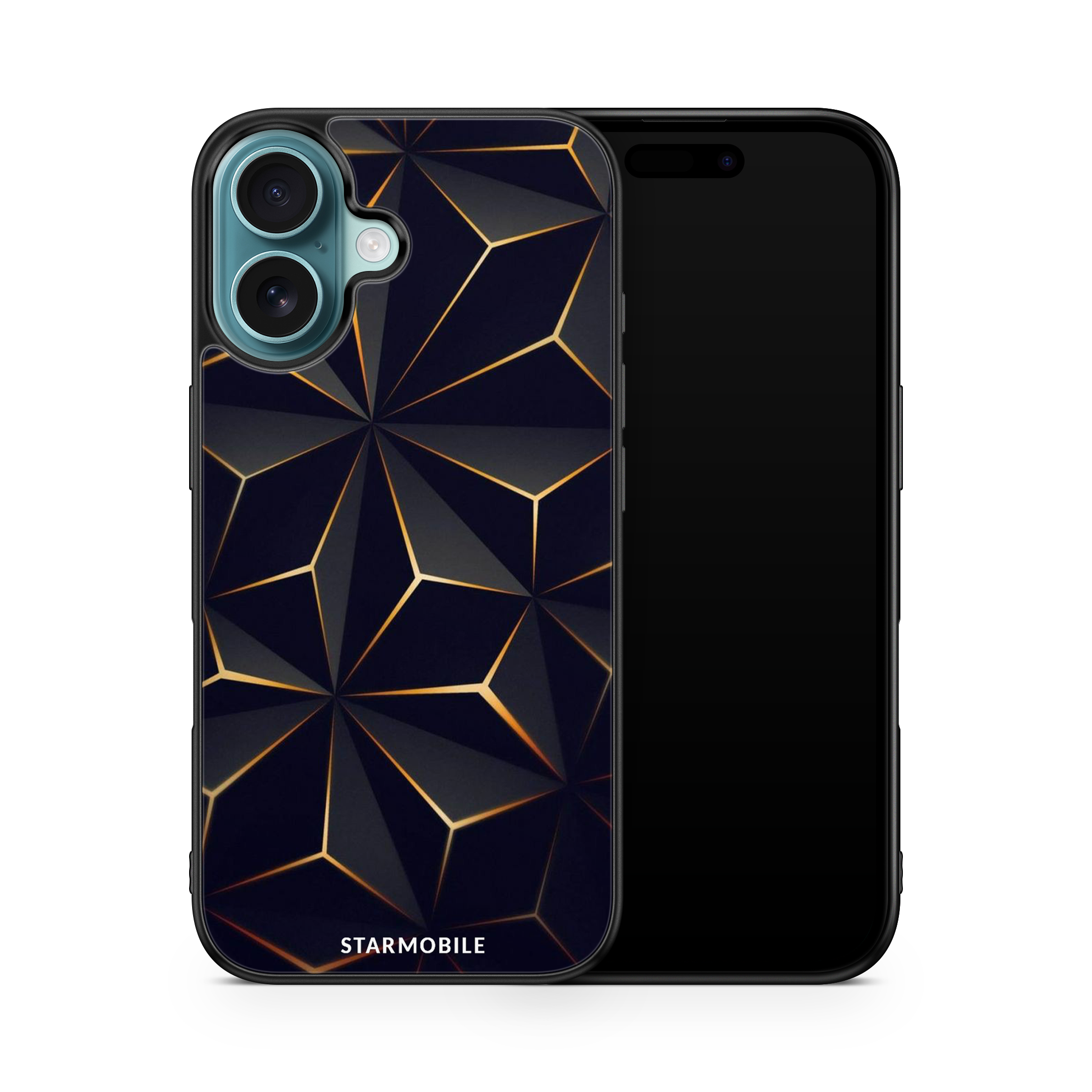 Husa Low Poly Gold Apple iPhone Impact Ultra