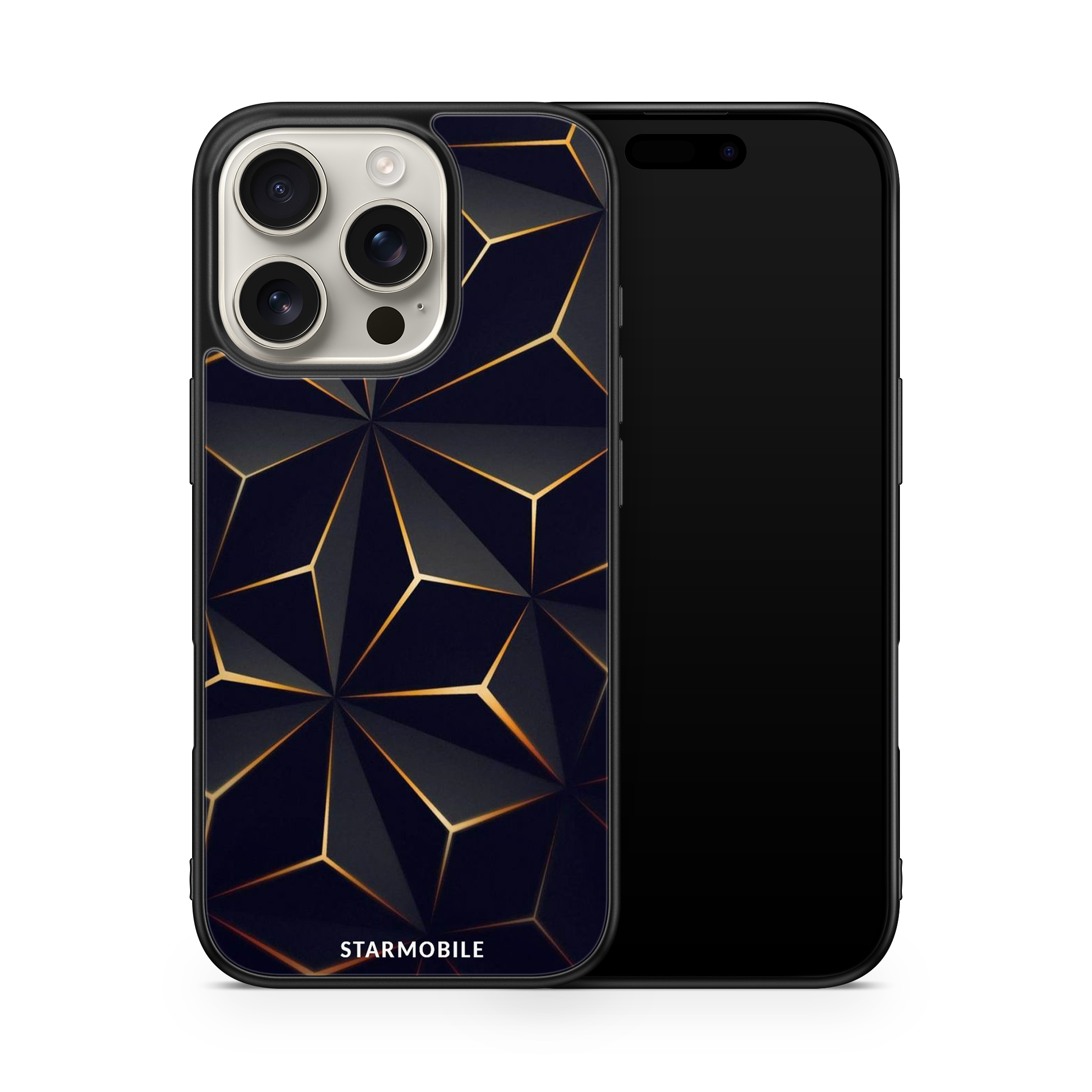 Husa Low Poly Gold Apple iPhone Impact Ultra