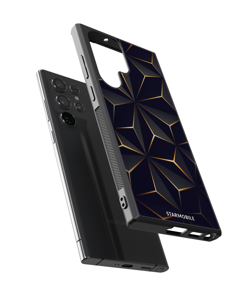 Husa Low Poly Gold Samsung Impact Ultra