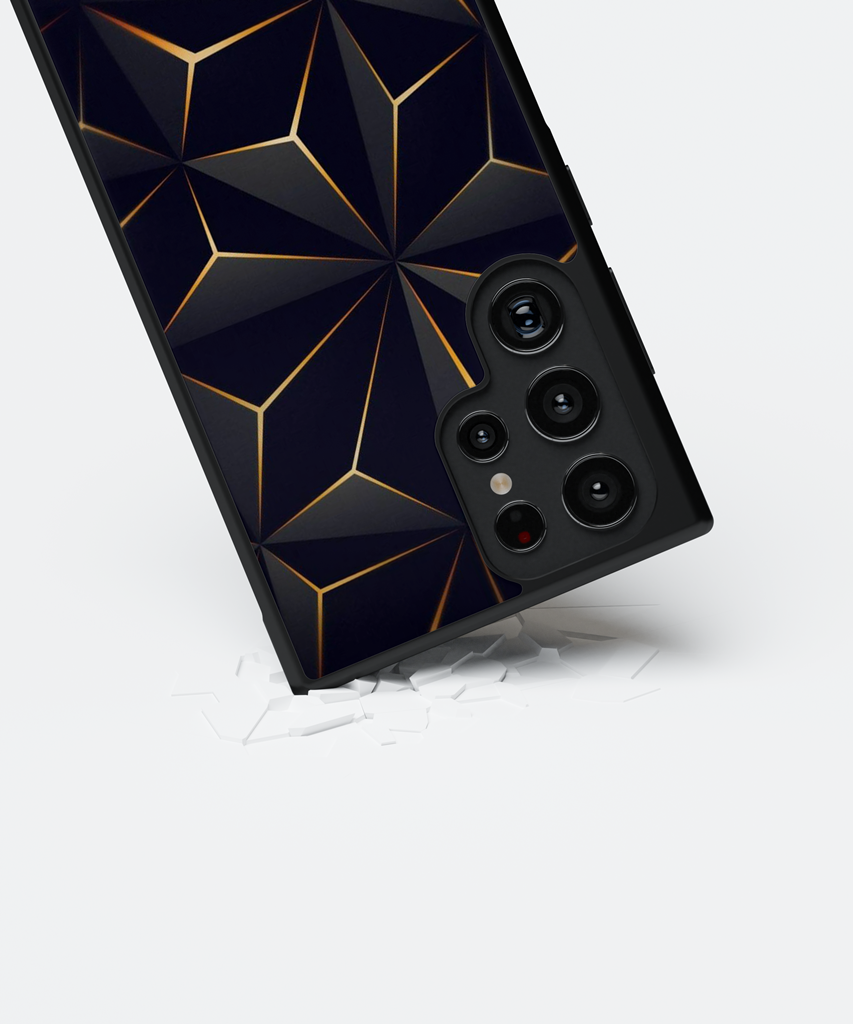 Husa Low Poly Gold Samsung Impact Ultra
