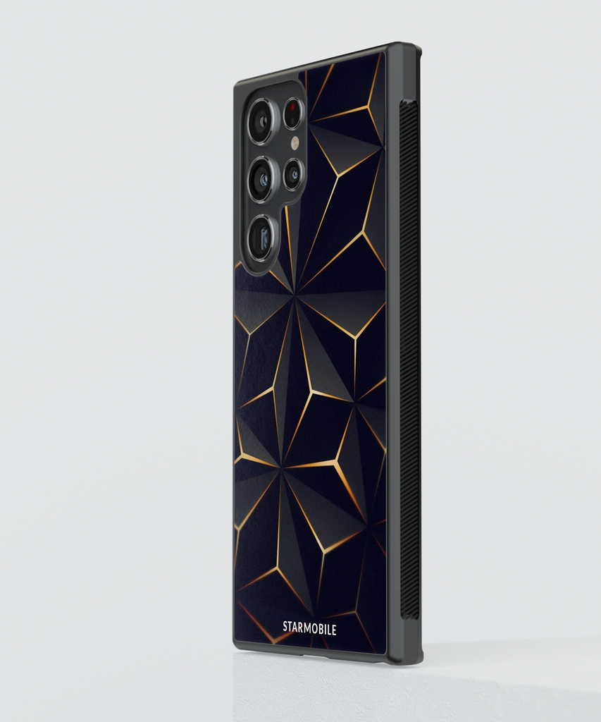 Husa Low Poly Gold Samsung Impact Ultra