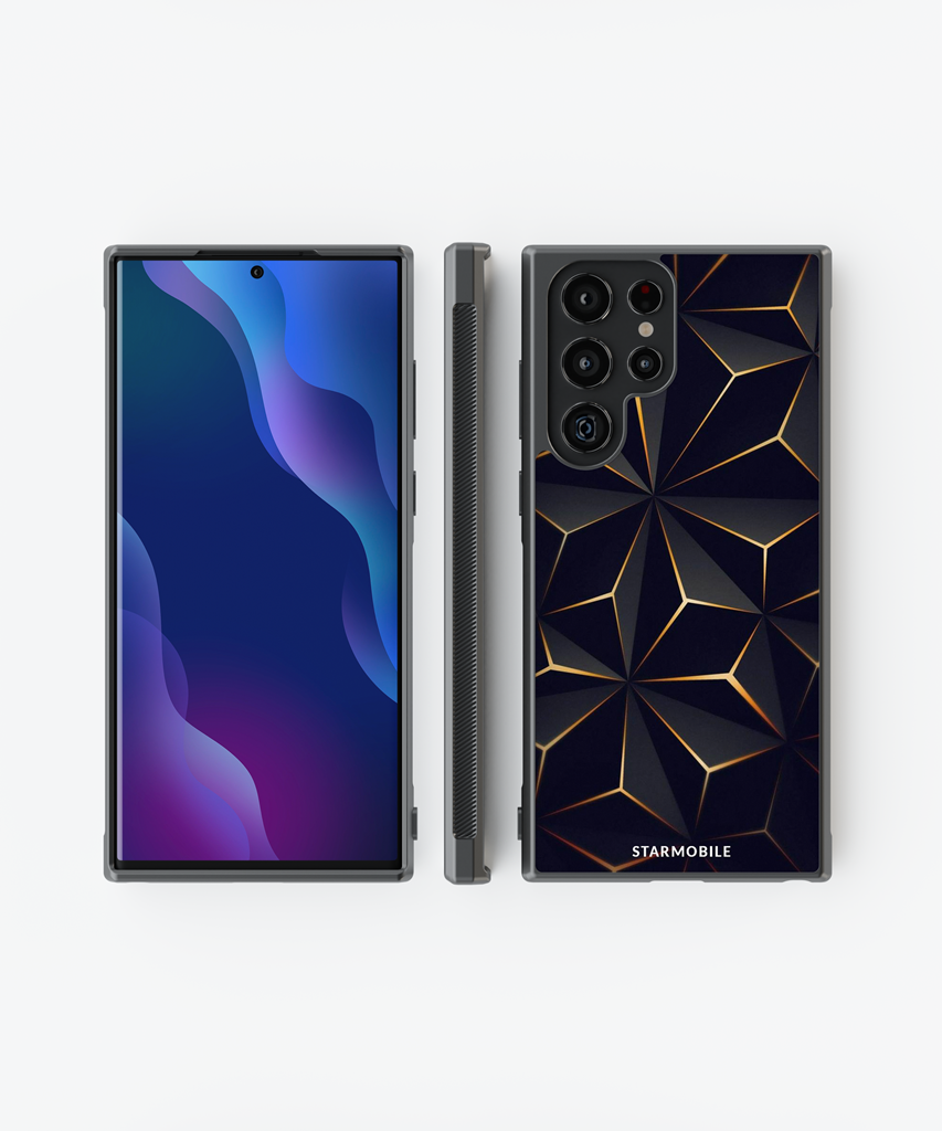 Husa Low Poly Gold Samsung Impact Ultra