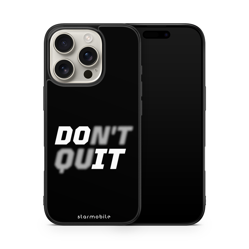 Husa Don't quit Apple iPhone Impact Ultra