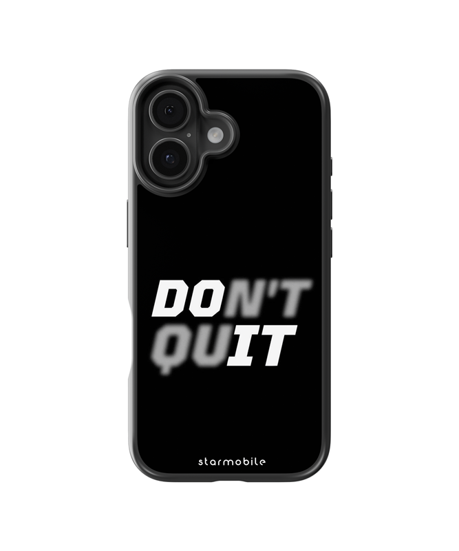 Husa Don't quit Apple iPhone Impact Ultra