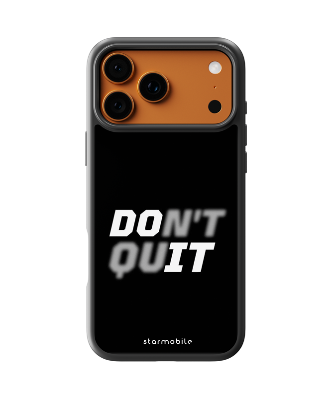 Husa Don't quit Apple iPhone Impact Ultra