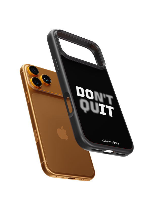 Husa Don't quit Apple iPhone Impact Ultra