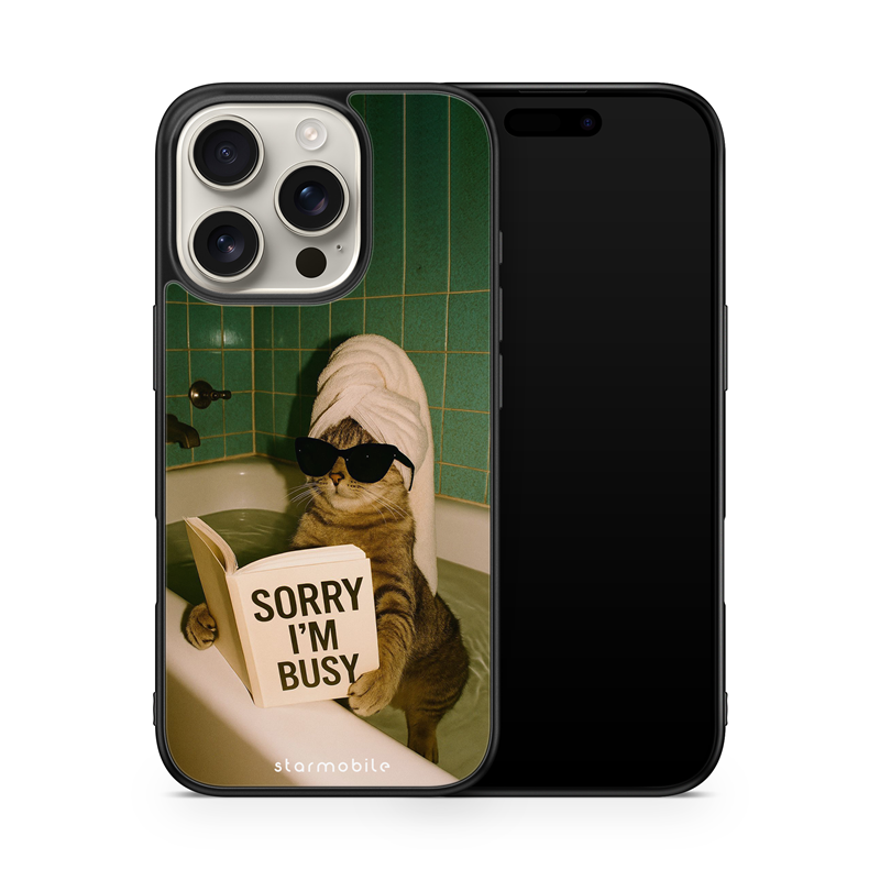 Husa I'm Busy 2 Apple iPhone Impact Ultra