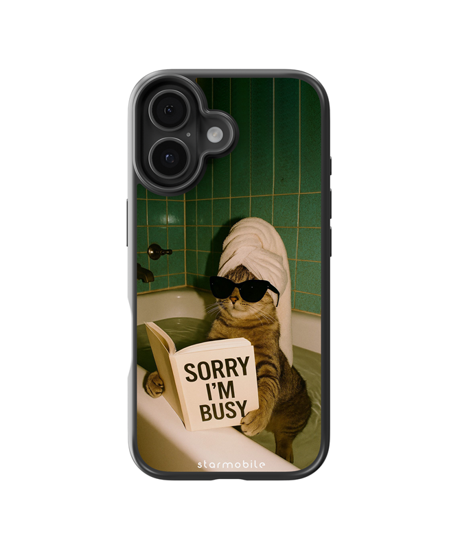 Husa I'm Busy 2 Apple iPhone Impact Ultra