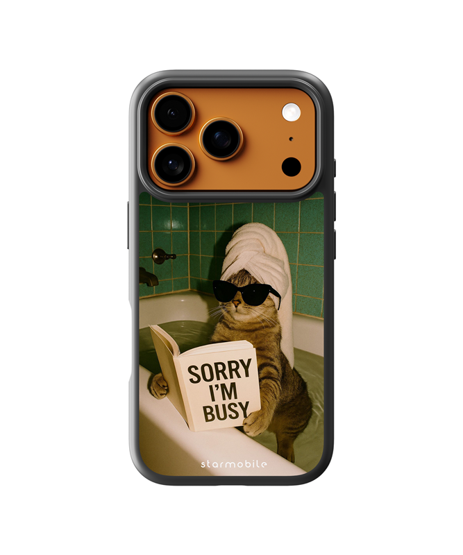 Husa I'm Busy 2 Apple iPhone Impact Ultra