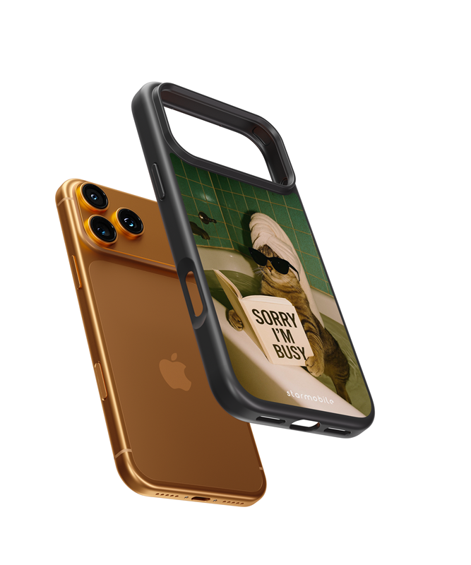 Husa I'm Busy 2 Apple iPhone Impact Ultra