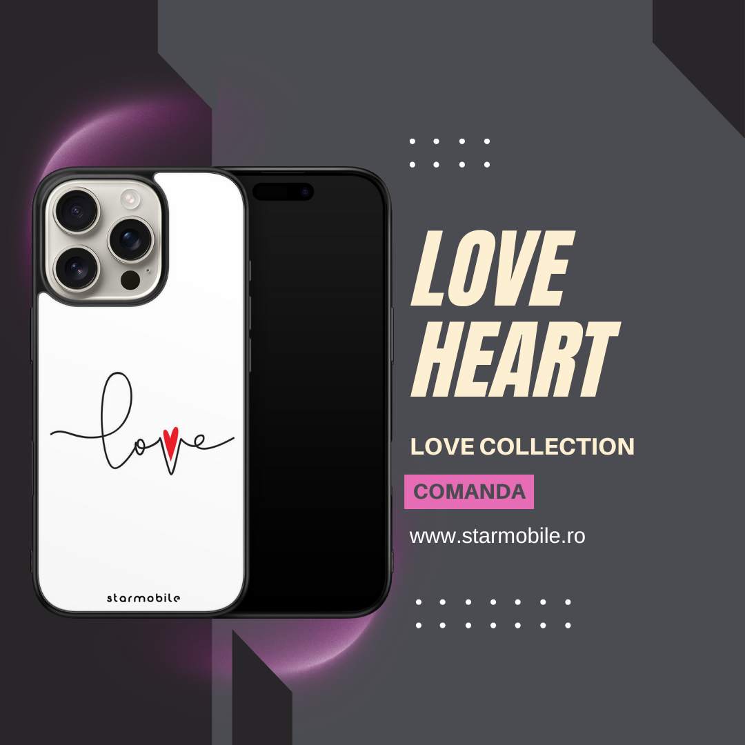 Husa Love Heart Apple iPhone Impact Ultra