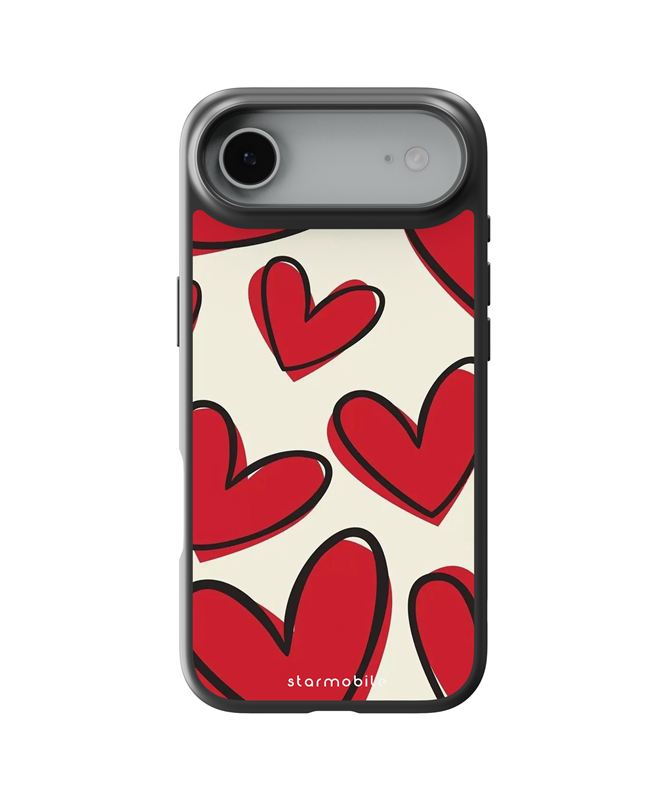 Husa Happy Hearts Apple iPhone Impact Ultra