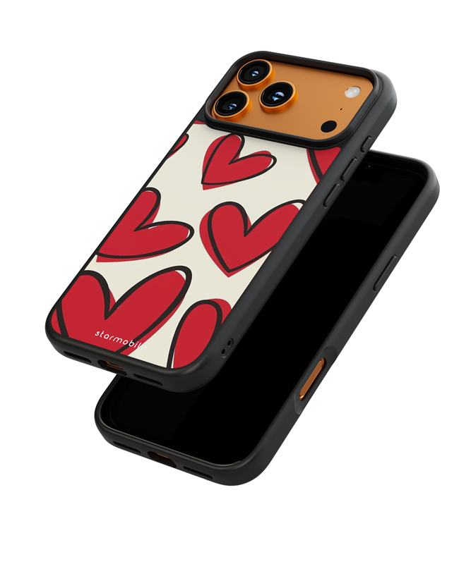 Husa Happy Hearts Apple iPhone Impact Ultra