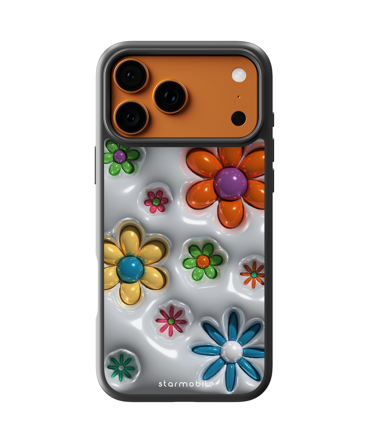 Husa Flowers 3D Apple iPhone Impact Ultra
