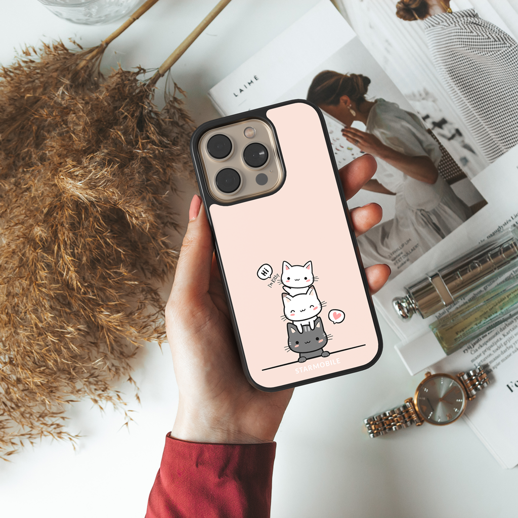 Husa Pink Kitty Cat Apple iPhone Impact Ultra