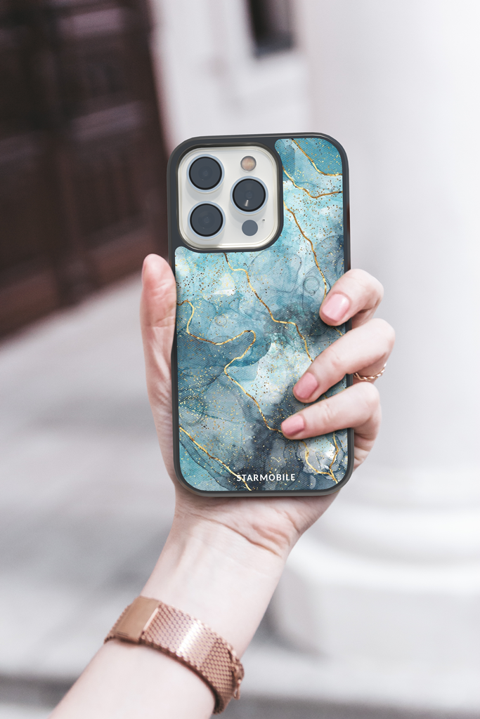 Husa Blue Gold Apple iPhone Impact Ultra