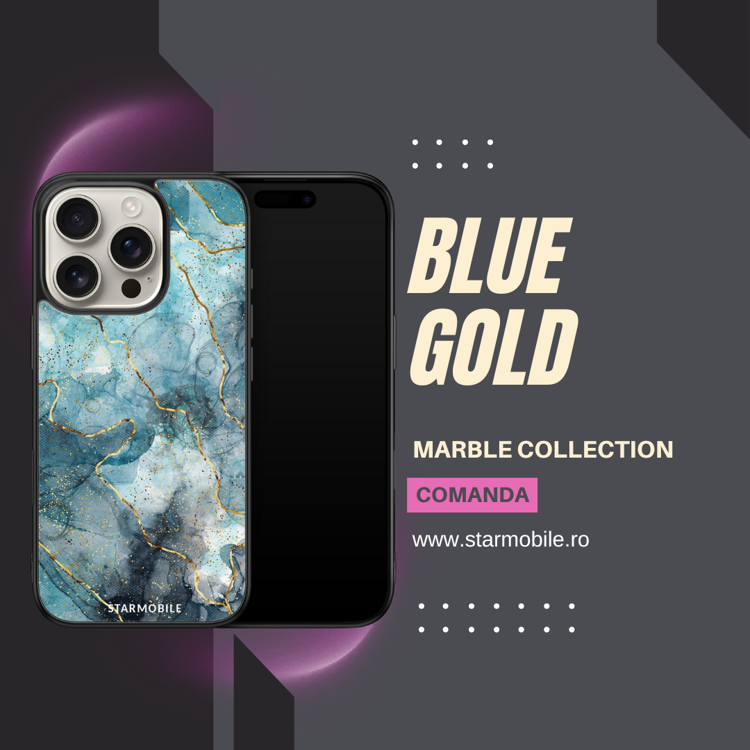 Husa Blue Gold Apple iPhone Impact Ultra