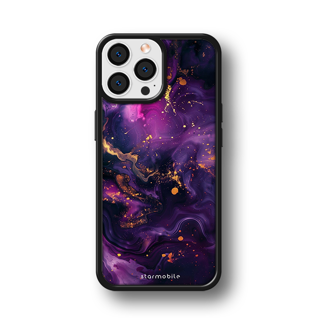 Husa Violet Abstract Apple iPhone Impact Ultra