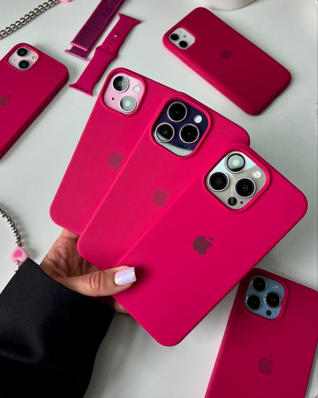 Husa Silicon iPhone Rose Red