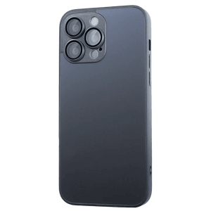 Husa de sticla/silicon Premium Protectie Camere AG GLASS Graphite Black Apple iPhone 13 - StarMobile.ro - Modă pentru telefon