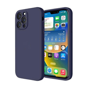 Husa Silicon Interior Microfibra Midnight Blue Full Camera Apple iPhone 13 Pro - StarMobile.ro - Modă pentru telefon