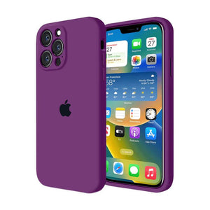 Husa Silicon Interior Microfibra Purple Full Camera Apple iPhone 13 Pro - StarMobile.ro - Modă pentru telefon