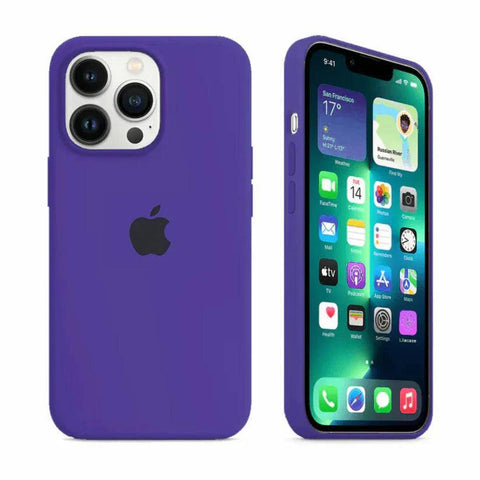 Husa Silicon Interior Microfibra Ultraviolet Apple iPhone 13 - StarMobile.ro - Modă pentru telefon