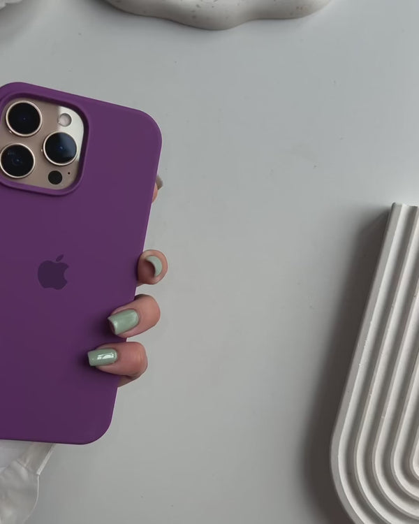 Purple Silicone Case iPhone