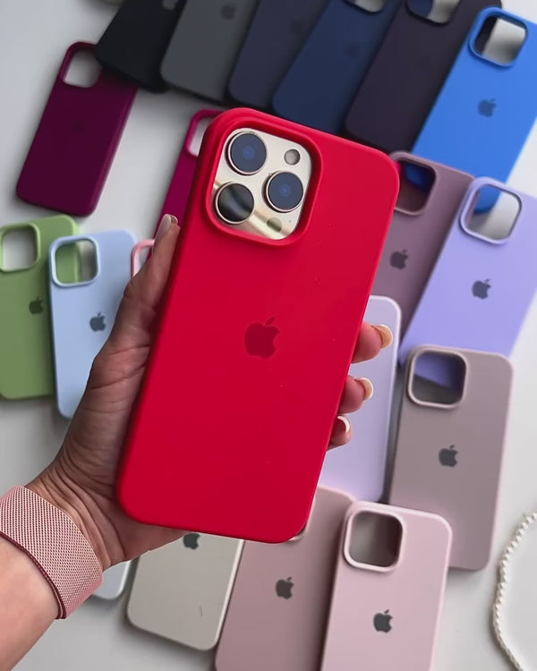 Red Silicone Case iPhone