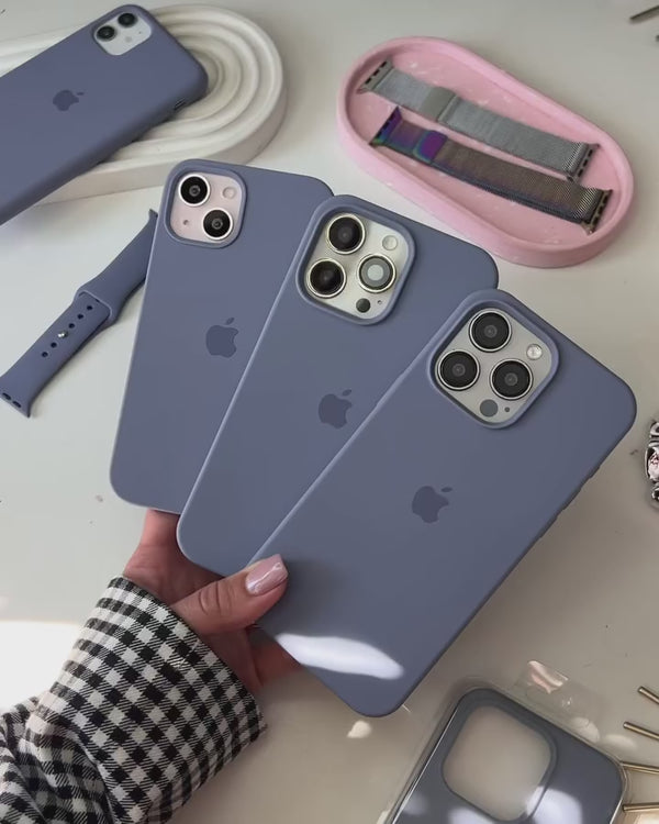 Lavender Grey Silicone Case iPhone