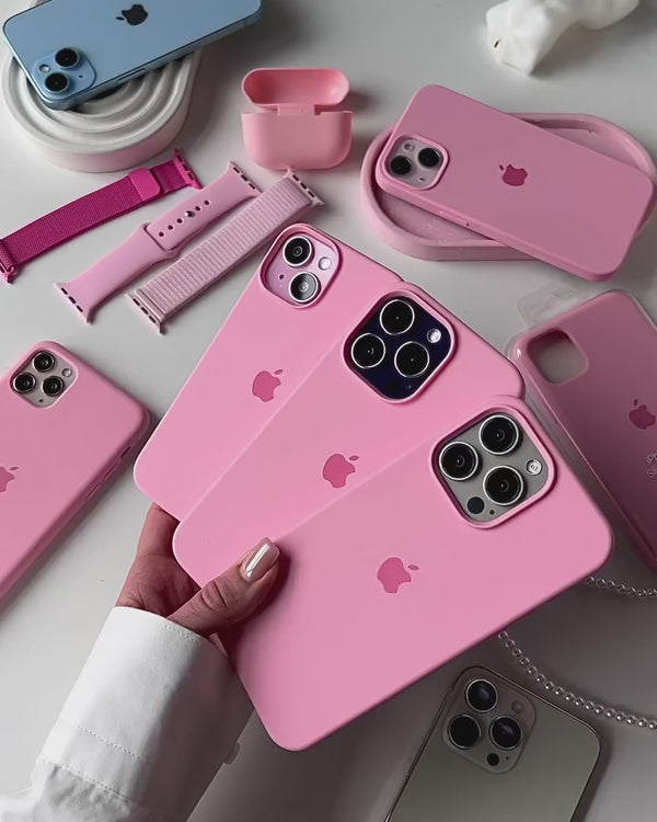 Pink Silicone Case iPhone