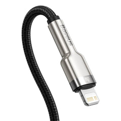 Baseus - Data Cable Cafule Series Metal (CATLJK-B01) - Type-C to Lightning, 20W, 2m - Black - StarMobile.ro - Modă pentru telefon