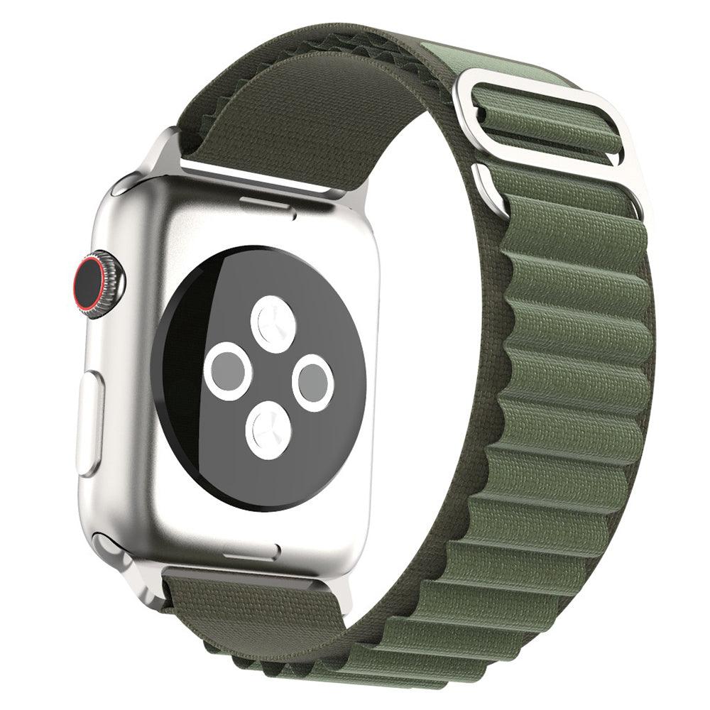 Curea Army Green Apple Watch 1 / 2 / 3 / 4 / 5 / 6 / 7 / 8 / SE (38 mm / 40 mm / 41 mm) - StarMobile.ro - Modă pentru telefon