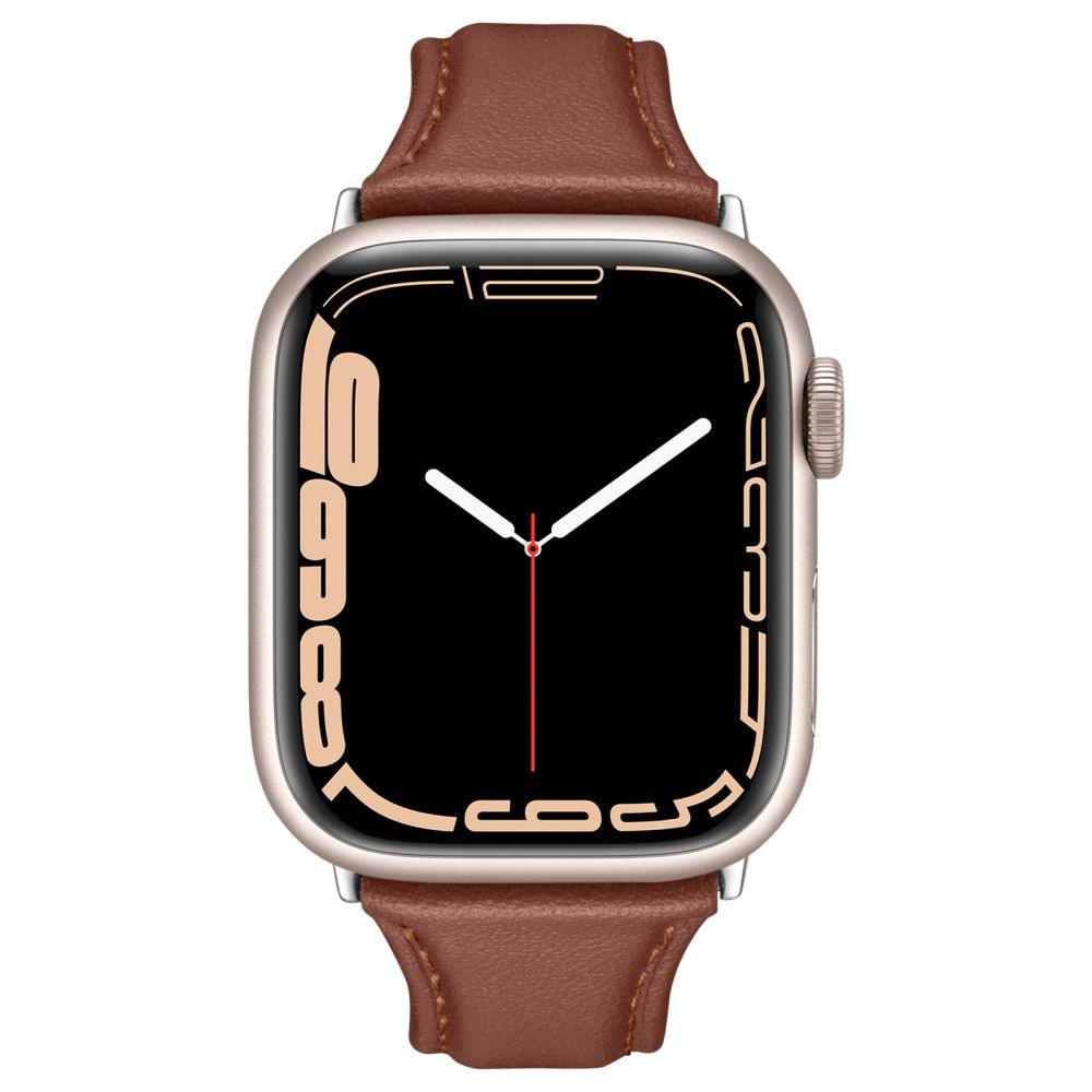 Curea Ceas Spigen - Cyrill Kajuk 32mm - Apple Watch 1 / 2 / 3 / 4 / 5 / 6 / 7 / 8 / SE / SE 2 (38 mm / 40 mm / 41 mm) - Chestnut - StarMobile.ro - Modă pentru telefon