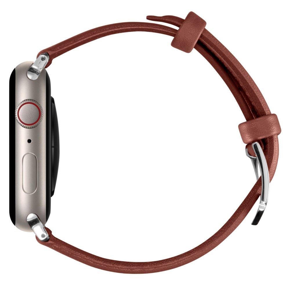 Curea Ceas Spigen - Cyrill Kajuk 32mm - Apple Watch 1 / 2 / 3 / 4 / 5 / 6 / 7 / 8 / SE / SE 2 (38 mm / 40 mm / 41 mm) - Chestnut - StarMobile.ro - Modă pentru telefon