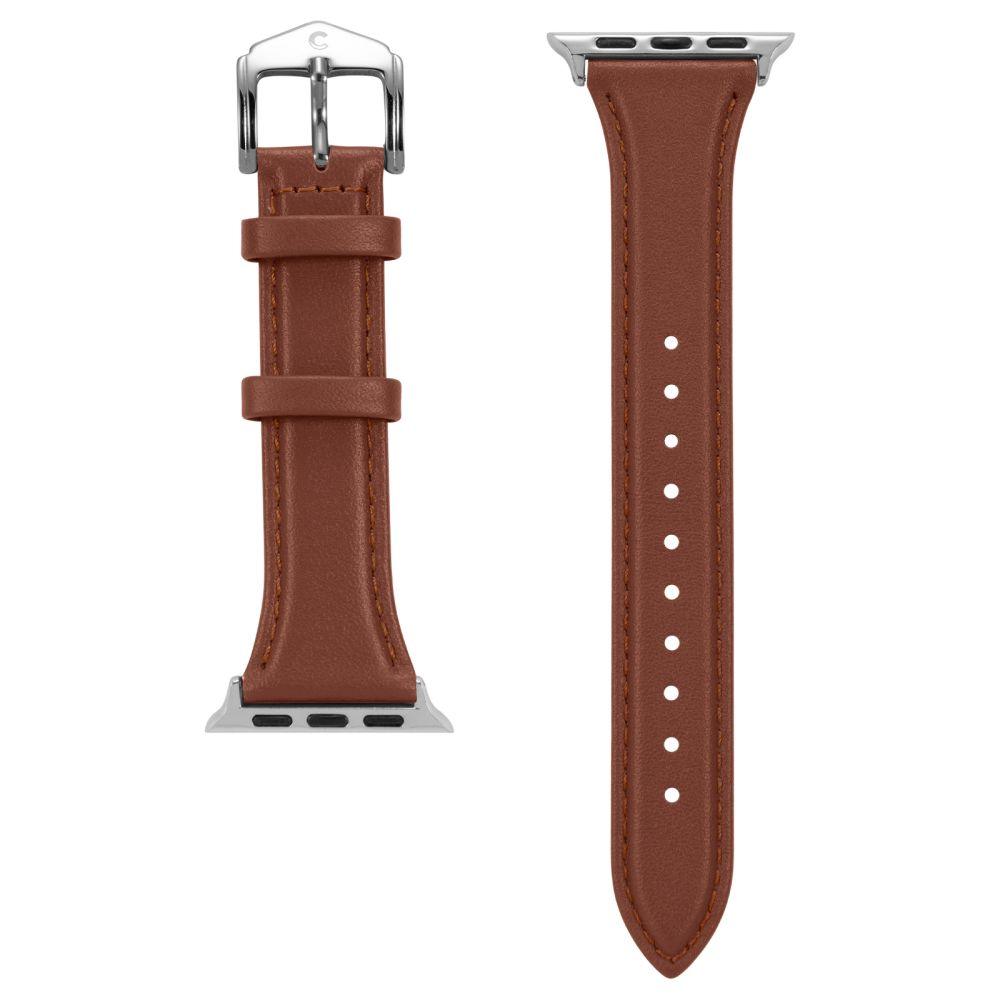 Curea Ceas Spigen - Cyrill Kajuk 32mm - Apple Watch 1 / 2 / 3 / 4 / 5 / 6 / 7 / 8 / SE / SE 2 (38 mm / 40 mm / 41 mm) - Chestnut - StarMobile.ro - Modă pentru telefon