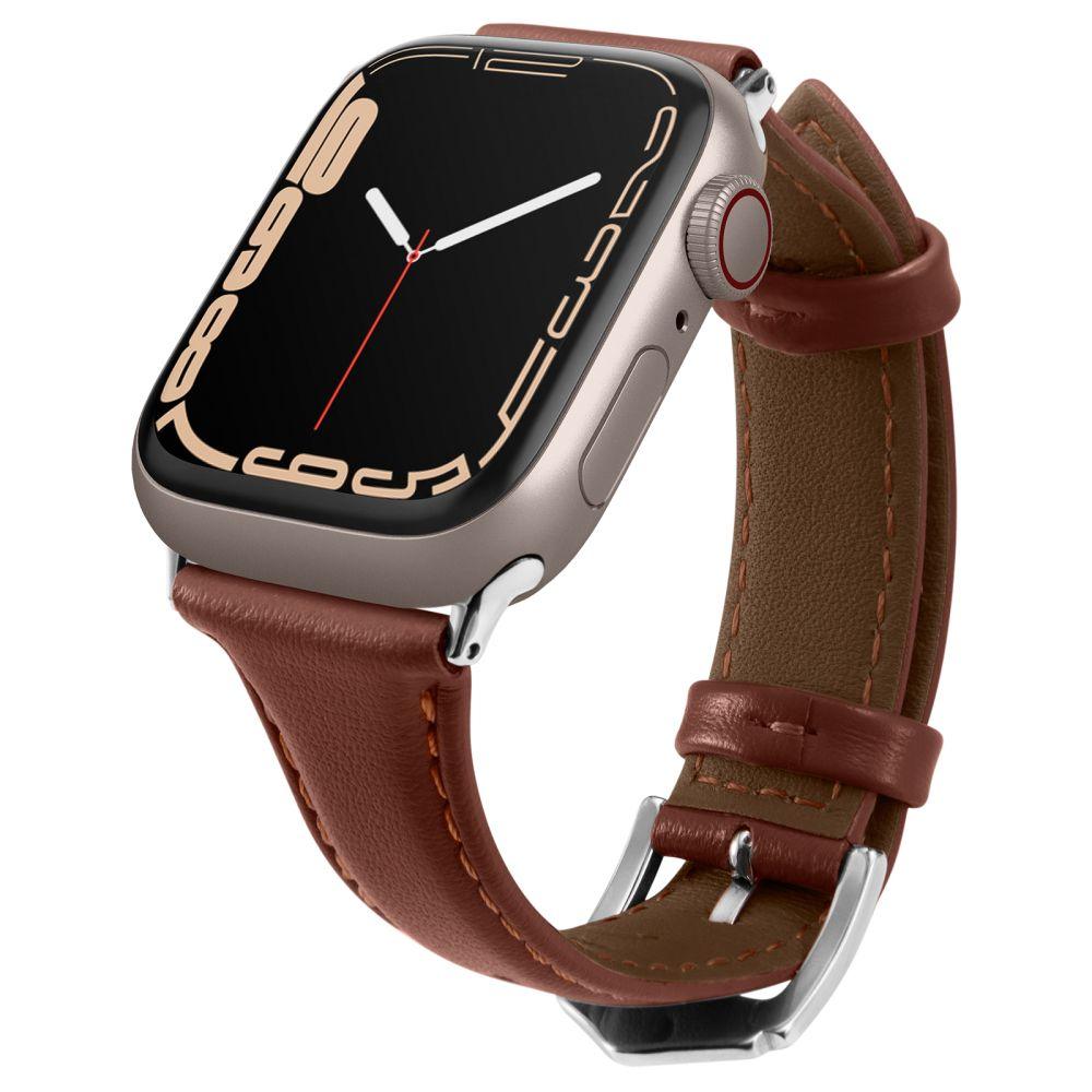 Curea Ceas Spigen - Cyrill Kajuk 32mm - Apple Watch 1 / 2 / 3 / 4 / 5 / 6 / 7 / 8 / SE / SE 2 (38 mm / 40 mm / 41 mm) - Chestnut - StarMobile.ro - Modă pentru telefon