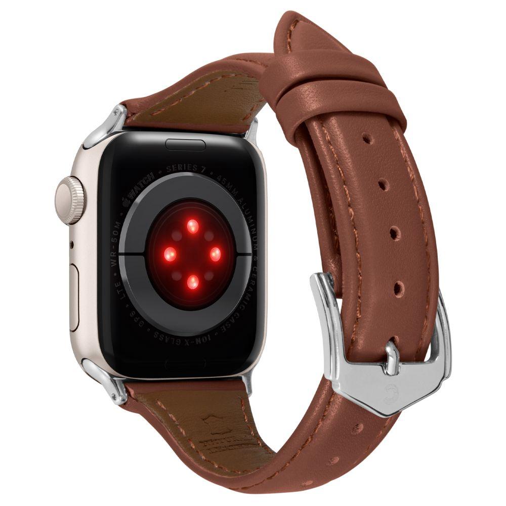 Curea Ceas Spigen - Cyrill Kajuk 32mm - Apple Watch 1 / 2 / 3 / 4 / 5 / 6 / 7 / 8 / SE / SE 2 (38 mm / 40 mm / 41 mm) - Chestnut - StarMobile.ro - Modă pentru telefon