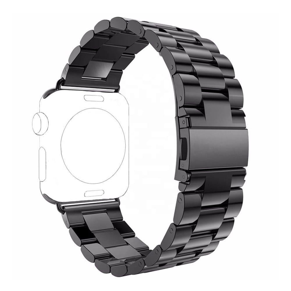 Curea Metalica Apple Watch 1 / 2 / 3 / 4 / 5 / 6 / 7 / 8 / SE - Black - StarMobile.ro - Modă pentru telefon