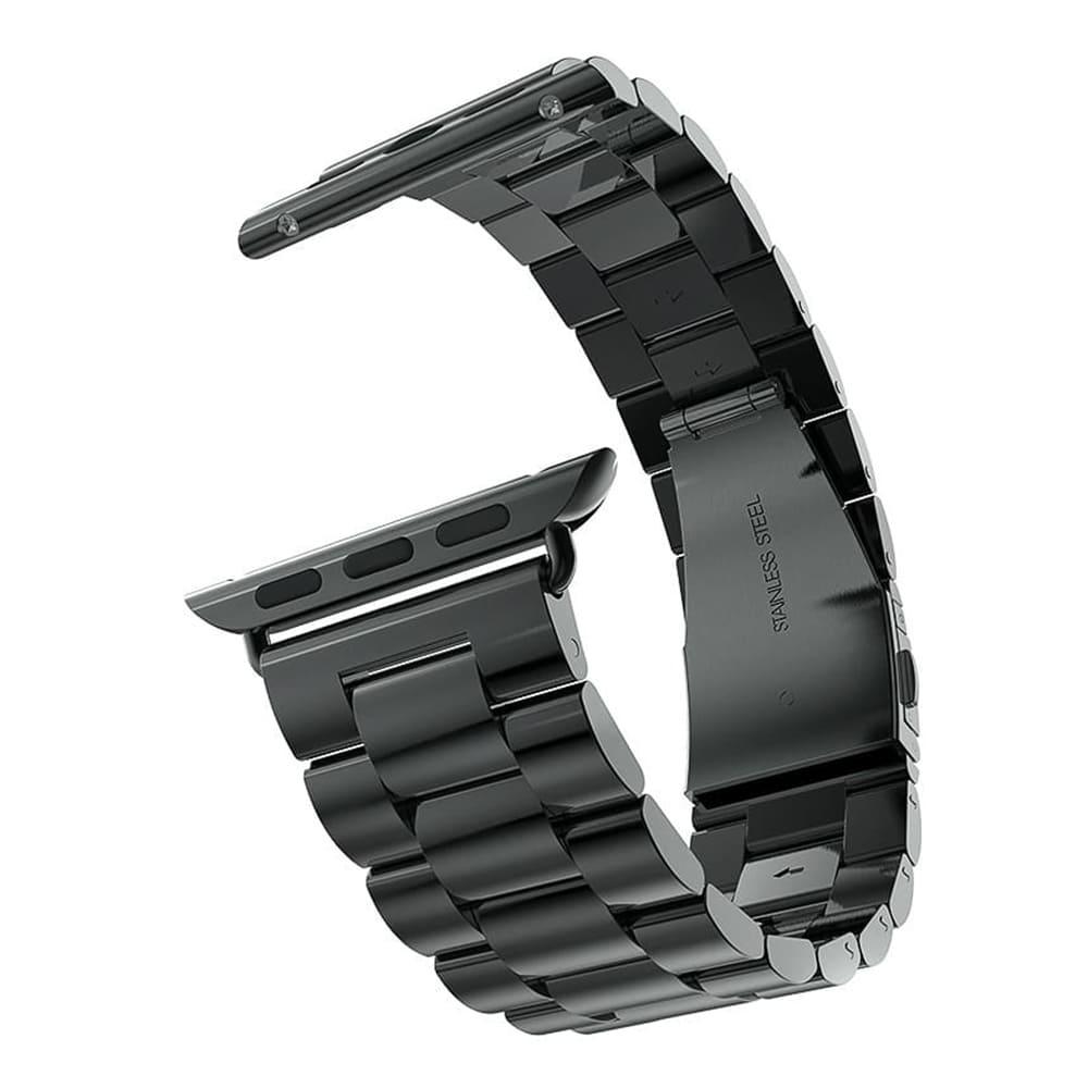 Curea Metalica Apple Watch 1 / 2 / 3 / 4 / 5 / 6 / 7 / 8 / SE - Black - StarMobile.ro - Modă pentru telefon