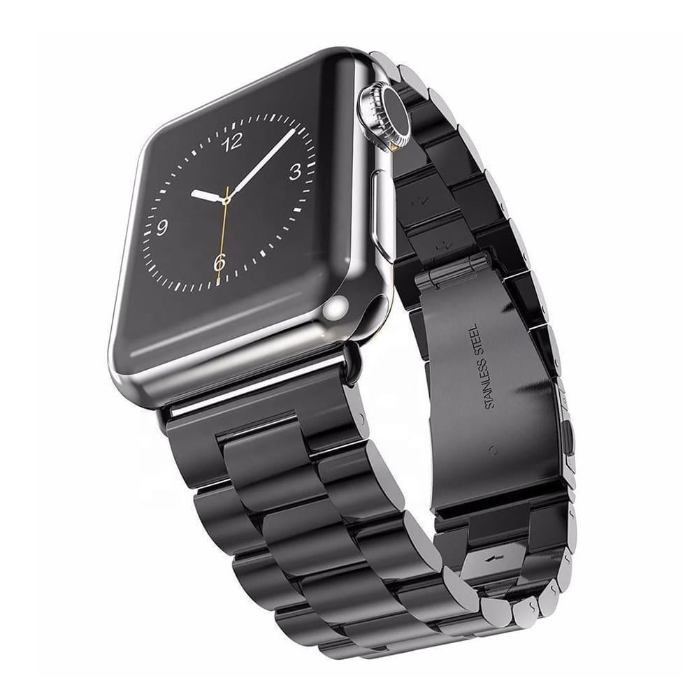 Curea Metalica Apple Watch 1 / 2 / 3 / 4 / 5 / 6 / 7 / 8 / SE - Black - StarMobile.ro - Modă pentru telefon