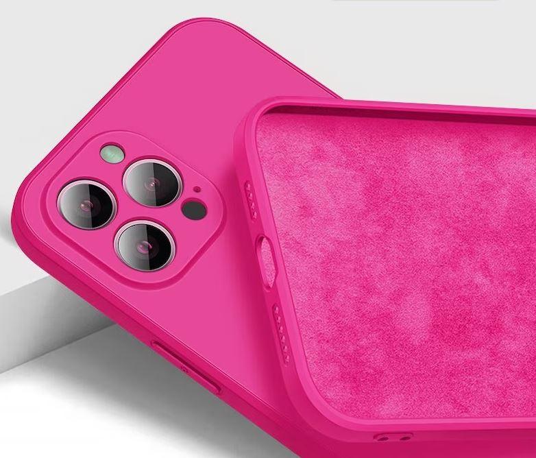 Husa Flash Pink Silicon Interior Microfibra Apple iPhone 14 Pro Max