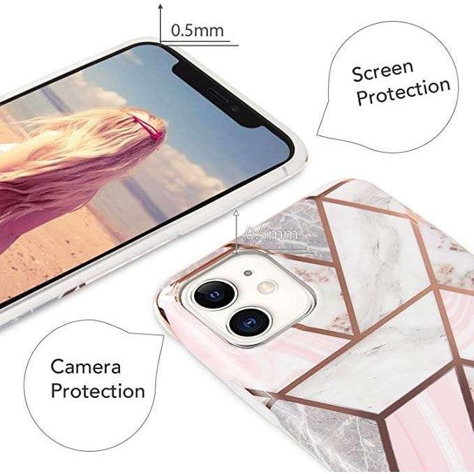 Husa Marble Geometric Soft Apple iPhone 11 Pro - StarMobile.ro - Modă pentru telefon