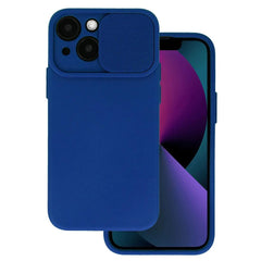 Husa Protectie Camera Silicon Interior Catifea Albastru Inchis Apple iPhone 14 Pro Max - StarMobile.ro - Modă pentru telefon