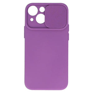 Husa Protectie Camera Silicon Interior Catifea Mov Apple iPhone 14 Plus - StarMobile.ro - Modă pentru telefon