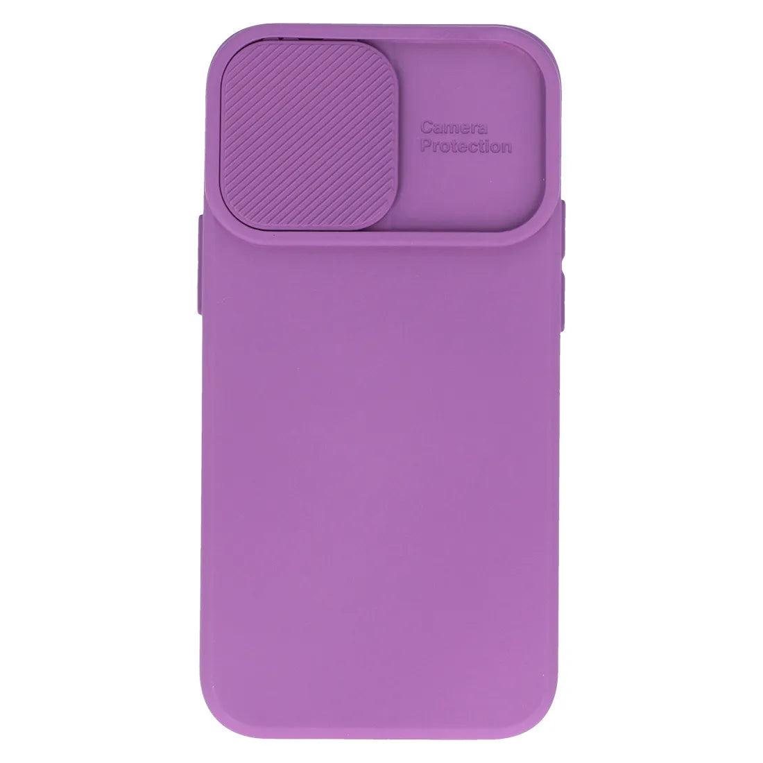 Husa Protectie Camera Silicon Interior Catifea Mov Apple iPhone 14 Plus - StarMobile.ro - Modă pentru telefon