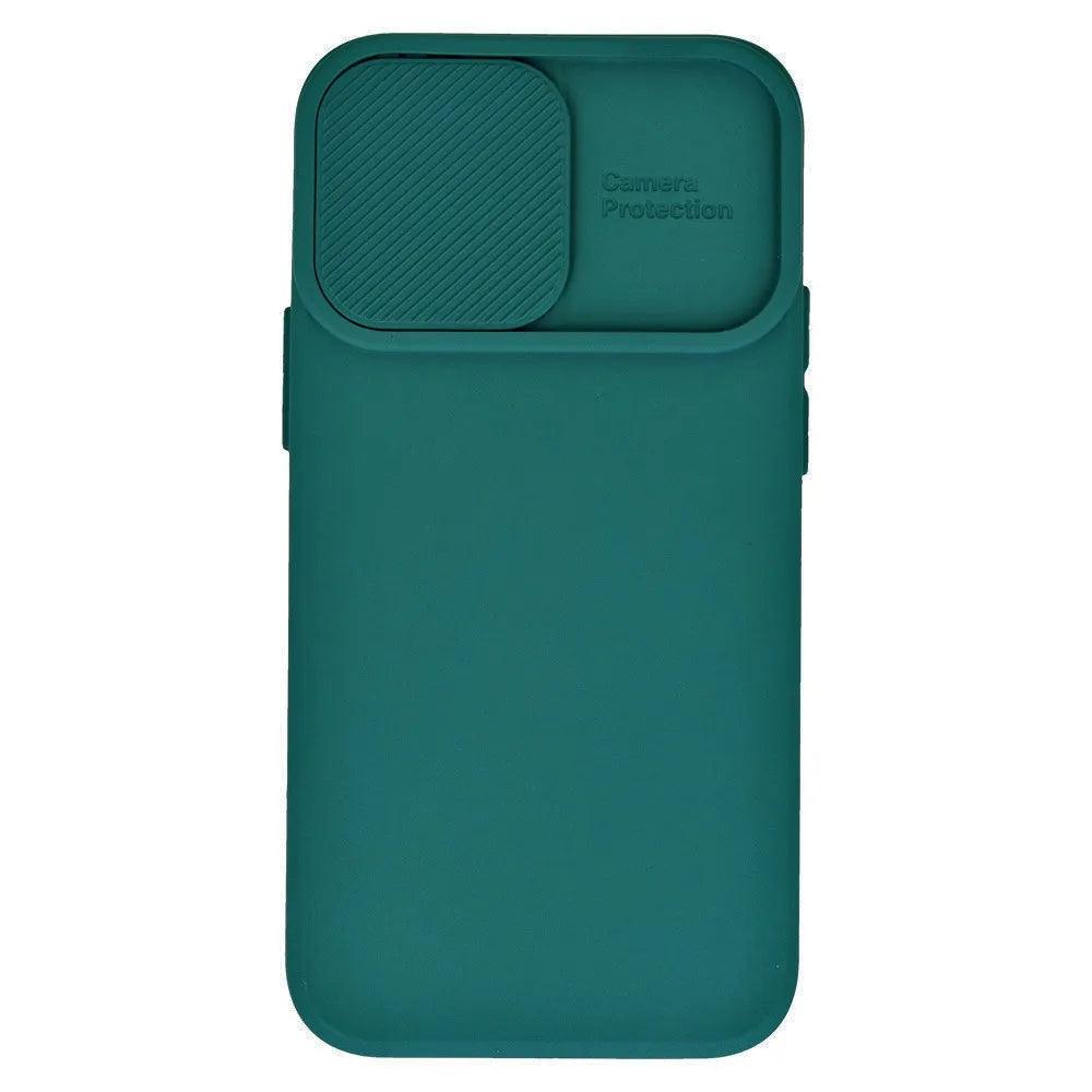 Husa Protectie Camera Silicon Interior Catifea Verde Apple iPhone 14 Pro - StarMobile.ro - Modă pentru telefon