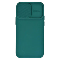 Husa Protectie Camera Silicon Interior Catifea Verde Apple iPhone 14 Pro - StarMobile.ro - Modă pentru telefon