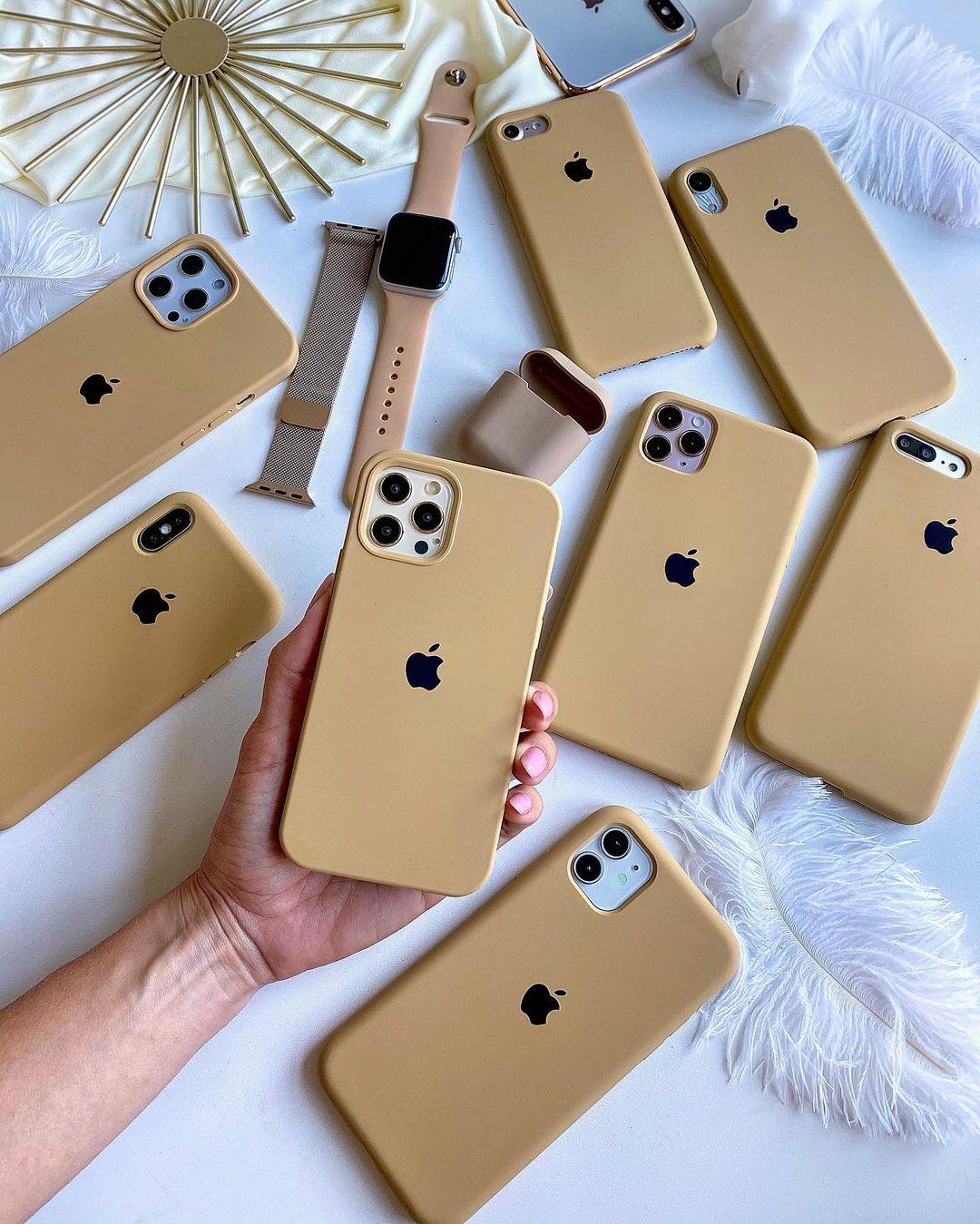 Husa Silicon Interior Microfibra Gold Apple iPhone 11 Pro - StarMobile.ro - Modă pentru telefon