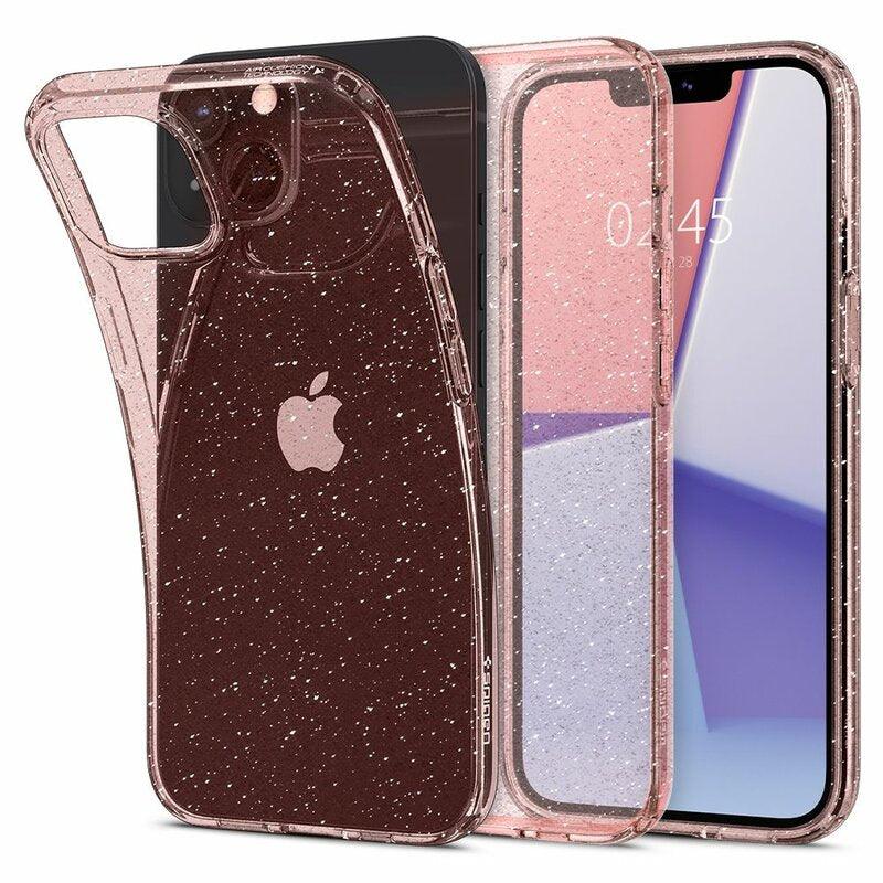 Husa Spigen Liquid Crystal Glitter, Rose Quartz Apple iPhone 13 Pro Max - StarMobile.ro - Modă pentru telefon